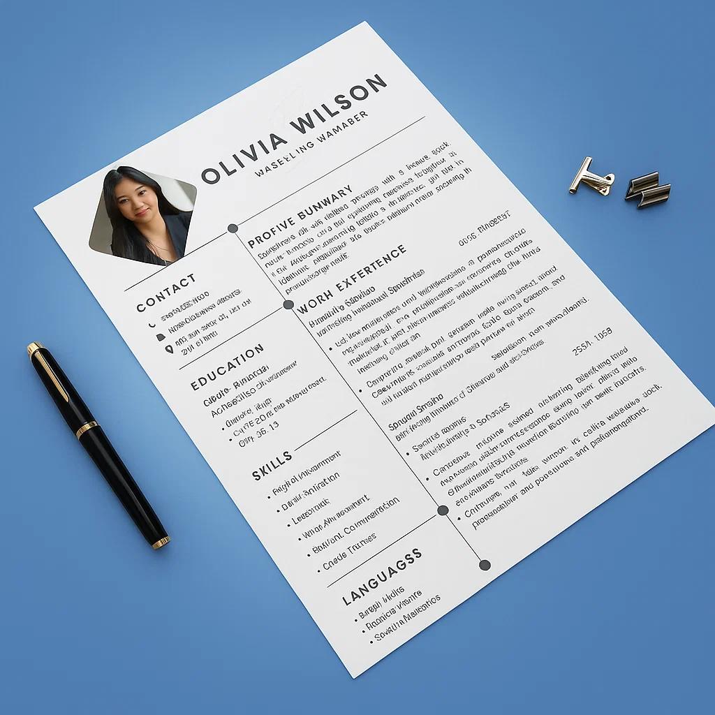Modern Canva Resume Template for Marketing Managers – Fully Editable and Professional CV Design for Career Growth and Job Applications