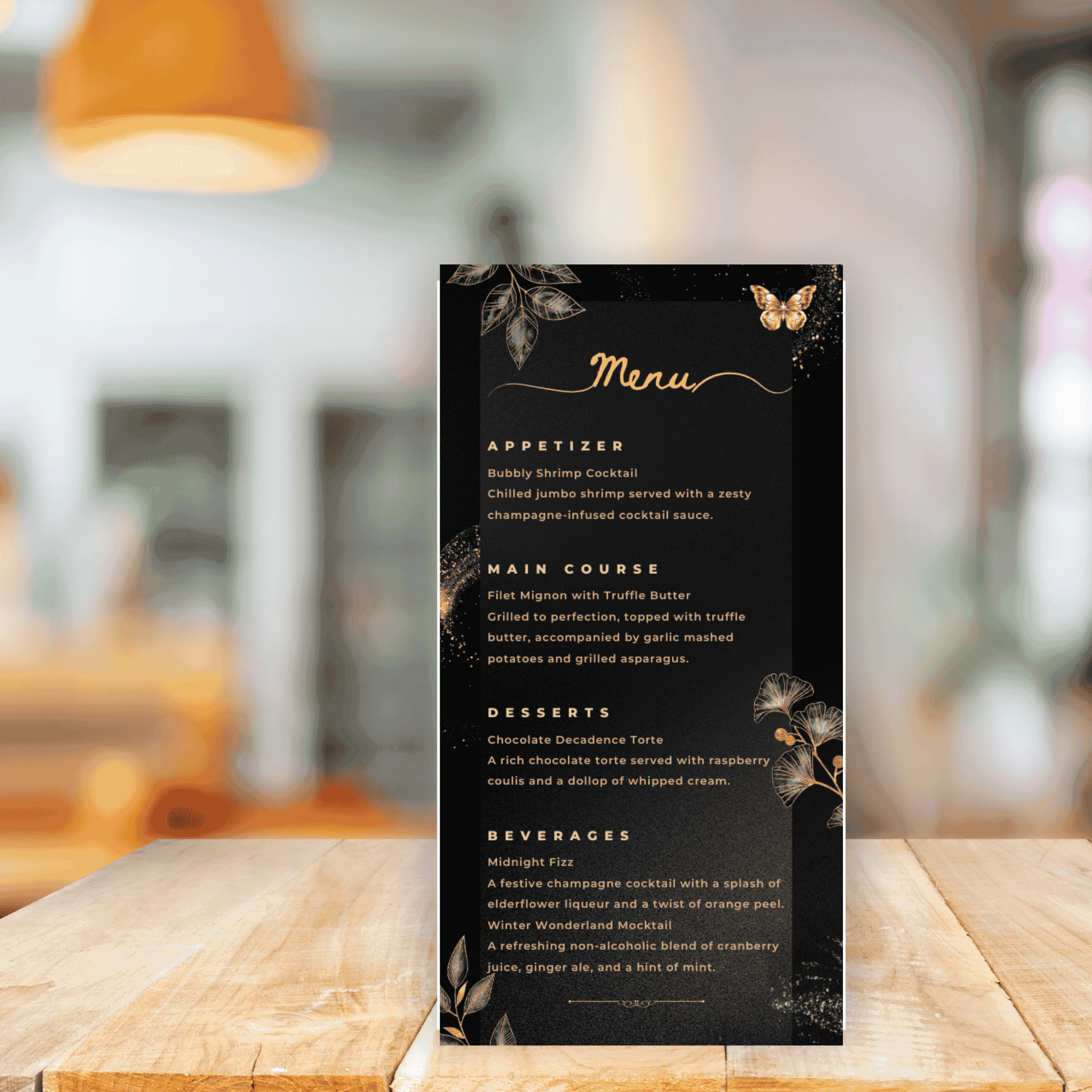 Wedding Video Menu Card – Editable & Customizable Canva Template | Elegant Design for Reception Highlights, Couple Moments, Events & Memories