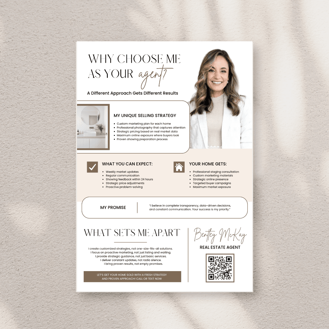 Editable & Customizable Real Estate Agent Marketing Flyer – Professional Business Template for Property Listings, Realtor Promotion, and Effective Client Outreach