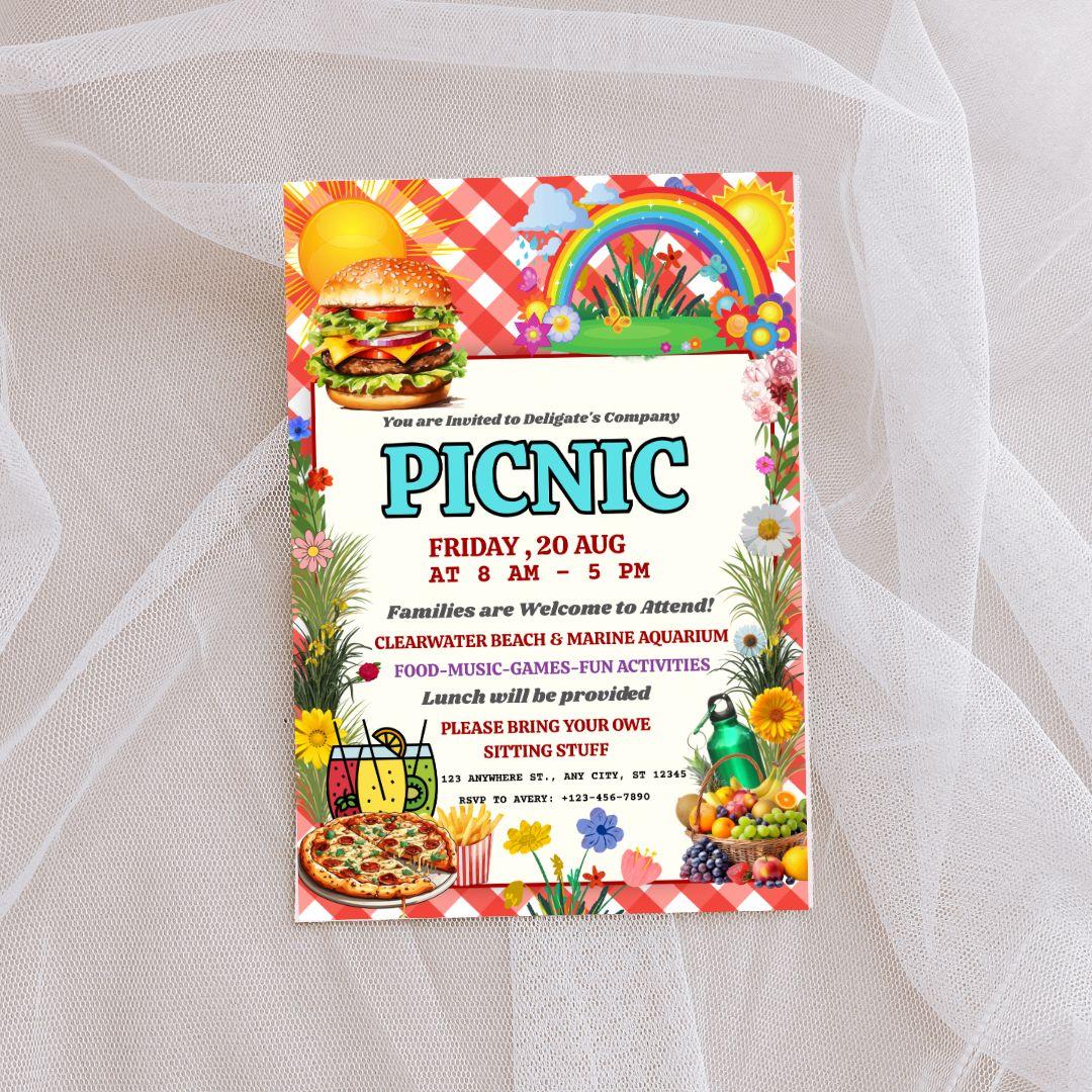 Customizable Party Invitation Flyer Template Birthday Celebration Event Invitation Editable Printable Modern Fun Stylish Digital Download Design Template