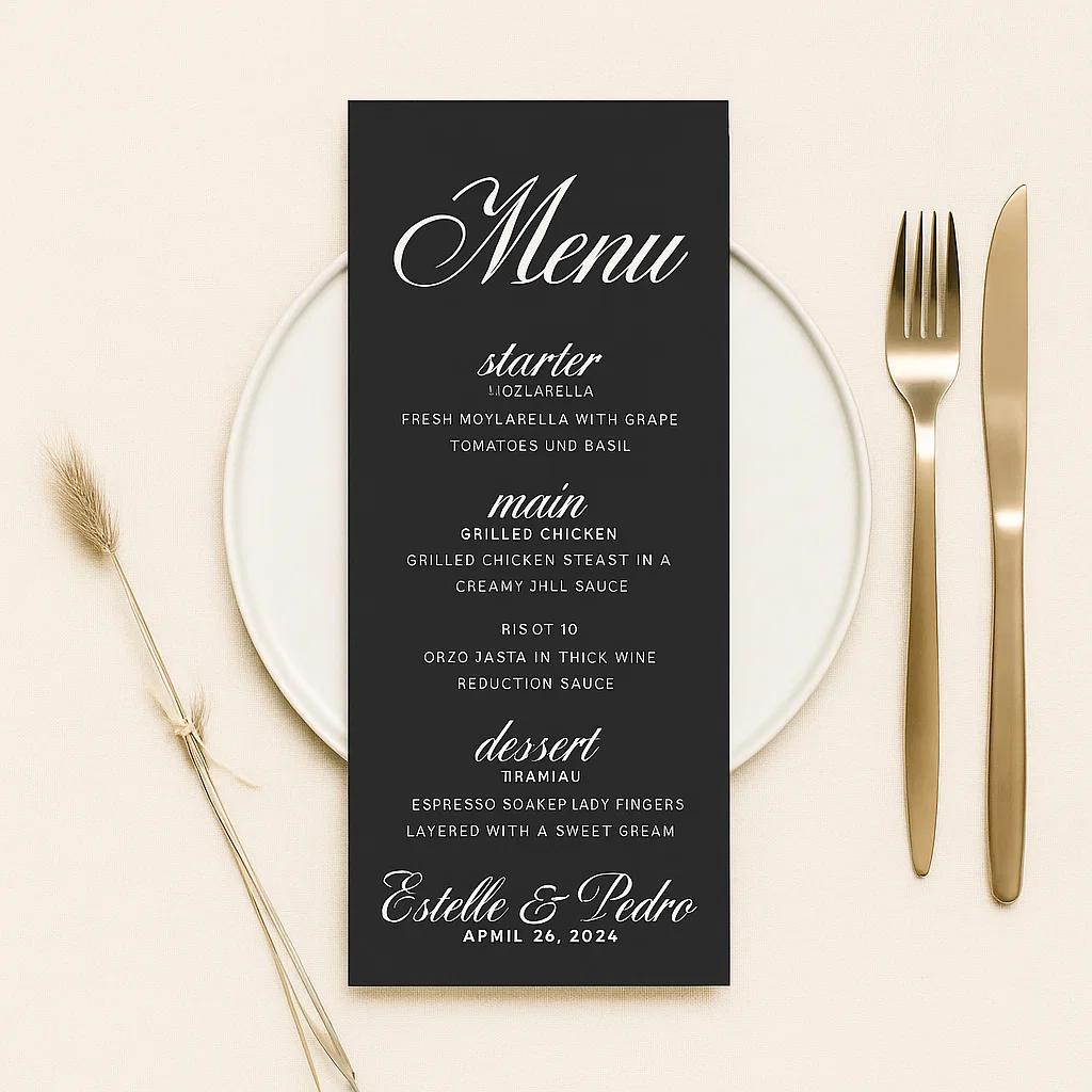 Estelle & Pedro’s Elegant Dinner Menu – A Culinary Experience on April 26th, 2025