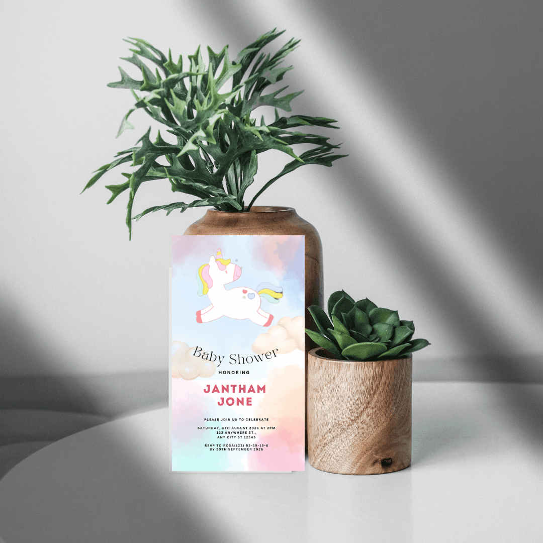 Baby Shower Video Template | Cute Animated Slideshow for Boy or Girl | Perfect for Invitations & Celebrations