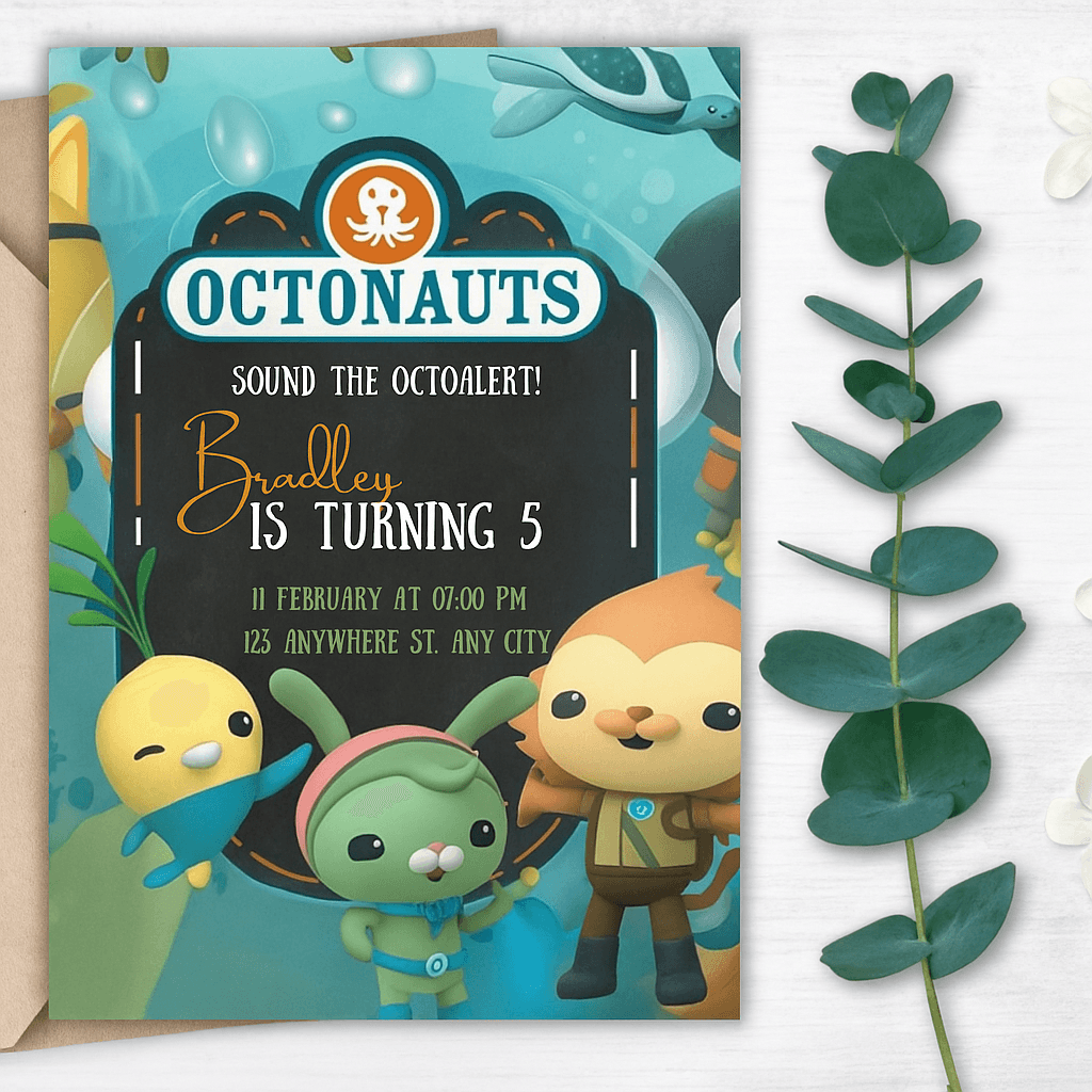 Bridle Is Turning 5 – Magical & Fun Birthday Party Invitation for Kids – Editable Digital Template – Instant Download