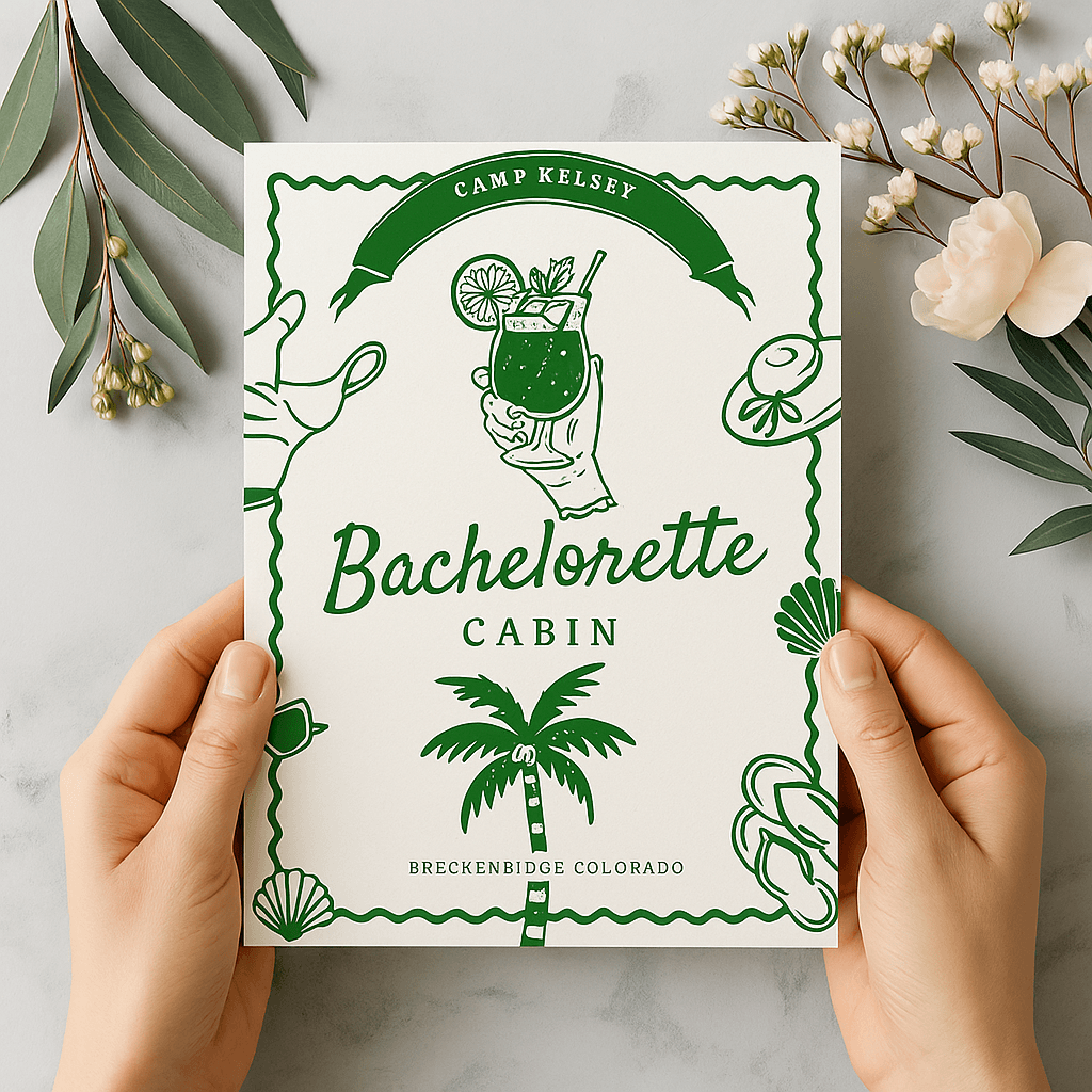 Weekend Bachelorette Party Invitation – Editable Canva Template, Customizable, Printable Design, Instant Download, Fun Bridal Invite