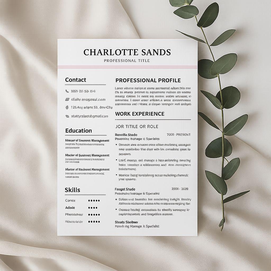 Adam Parker Marketing Manager Resume – Professional Canva Template, Editable CV Design for Marketing, Branding, Sales, and Business Jobs