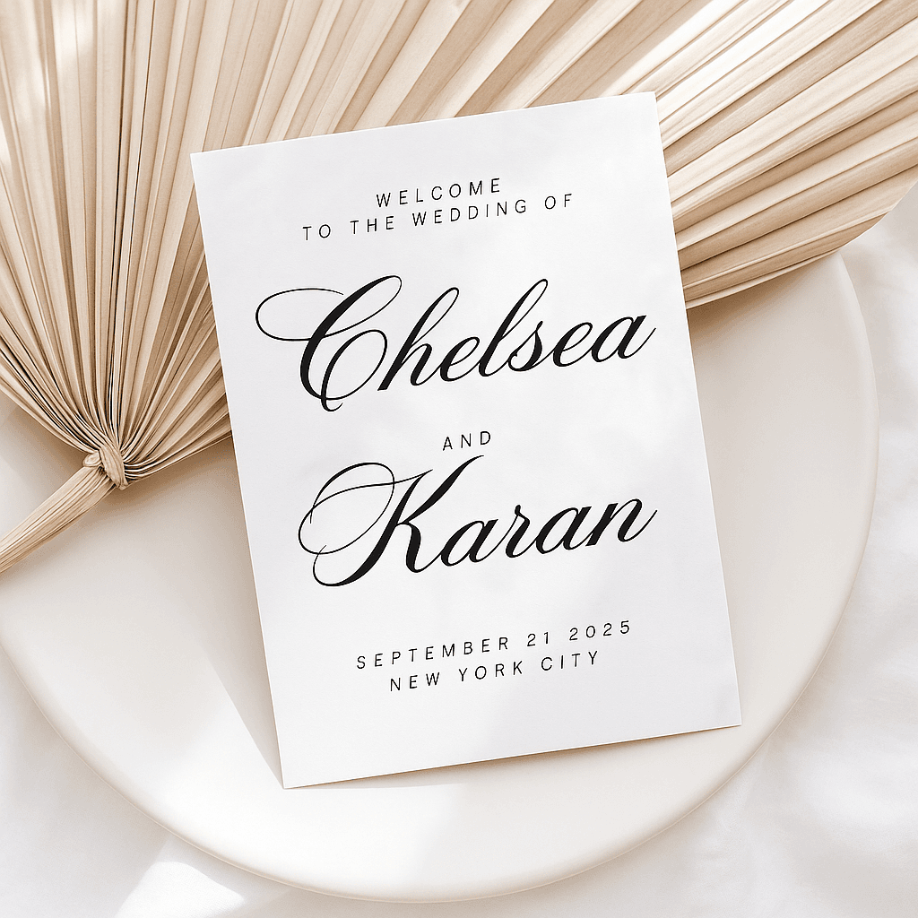 Chelsea Wedding Invitation Template – Editable & Customizable Canva Design | Elegant Digital Invite | Instant Download | Minimalist Printable Card