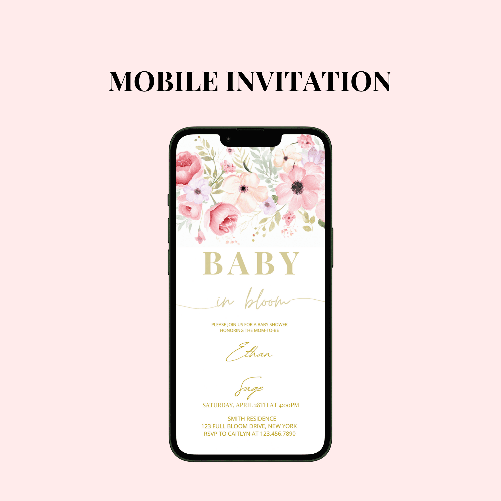 Blossoming Elegance: A Luxurious Celebration Welcoming the Little Miracle with Love, Joy, and Grace