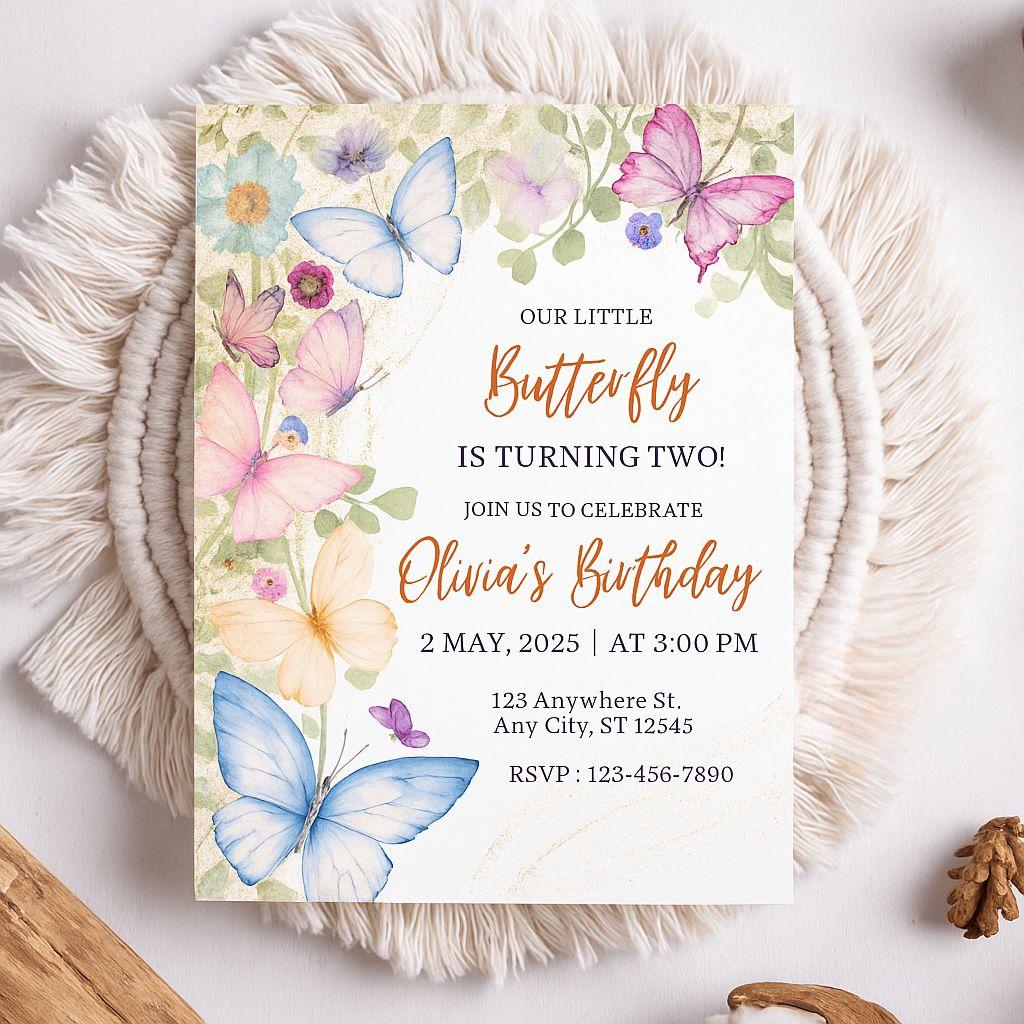 Editable Birthday Invitation Template – Digital Download – Customizable Party Card for Kids – Printable Sizes Included