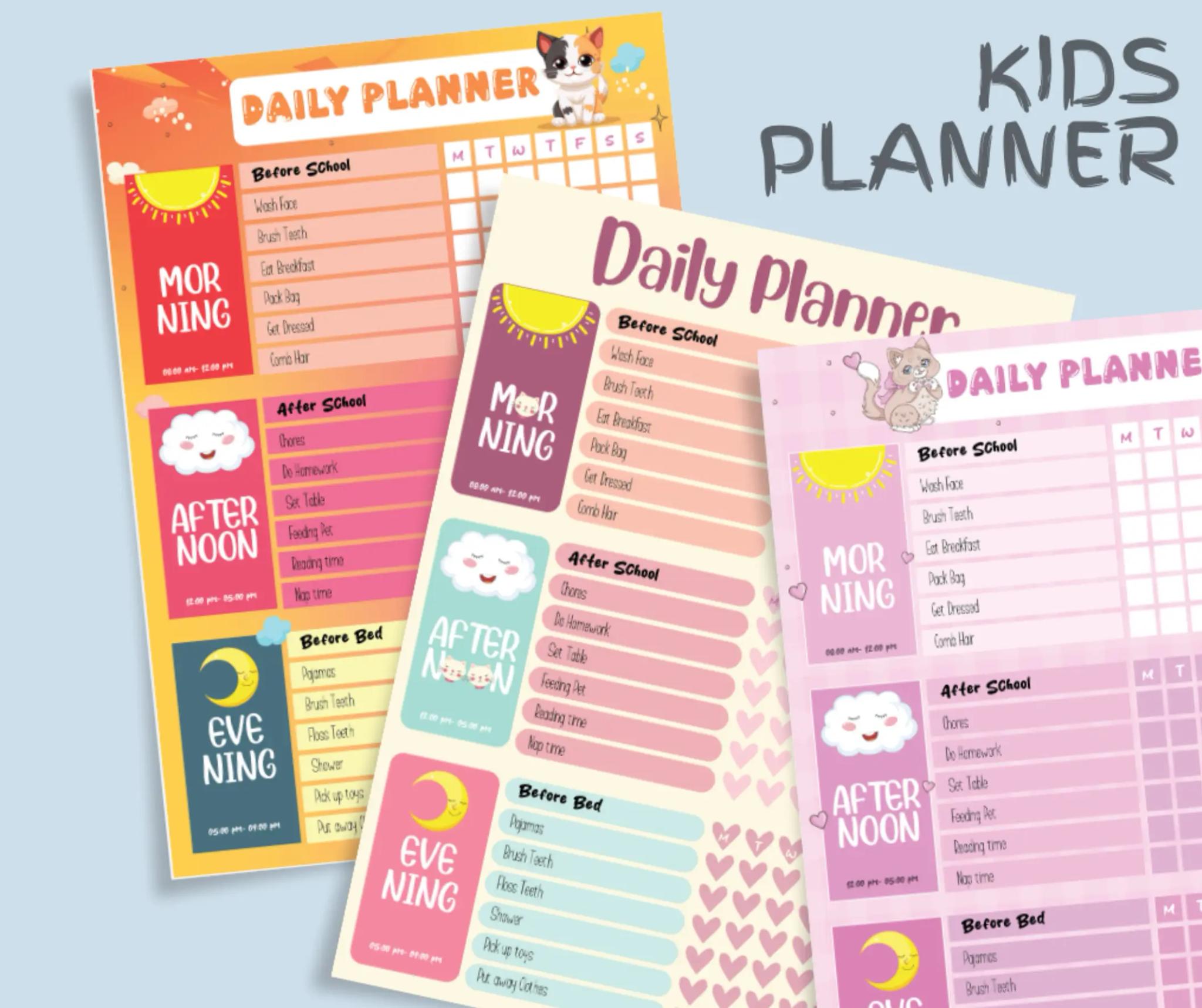 Kids Daily Checklist - Fun & Easy Routine Tracker for Children | 2025